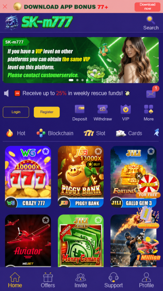 SK M777 Game APK image